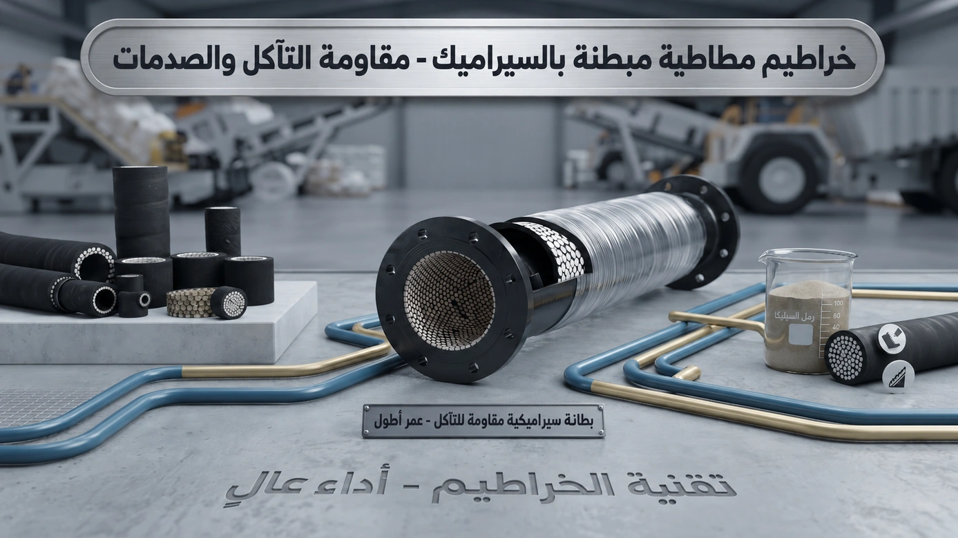 خراطيم مطاطية مبطنة بالسيراميك — صورة المنتج