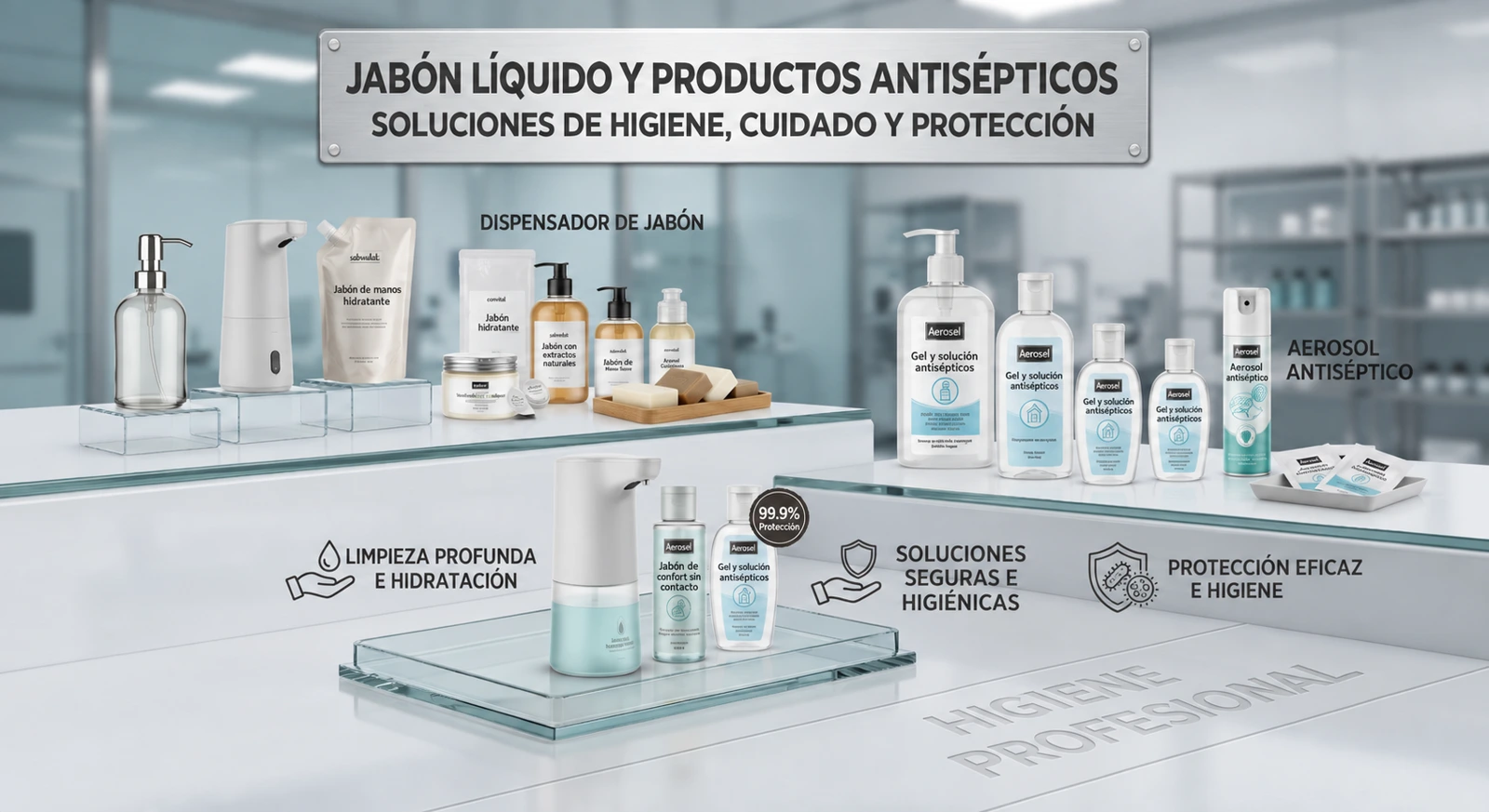 Jabones líquidos y productos antisépticos — imagen del producto
